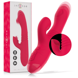 INTENSE - DUA MULTIFUNCTION RECHARGEABLE UP & DOWN VIBRATOR WITH RED TONGUE 2